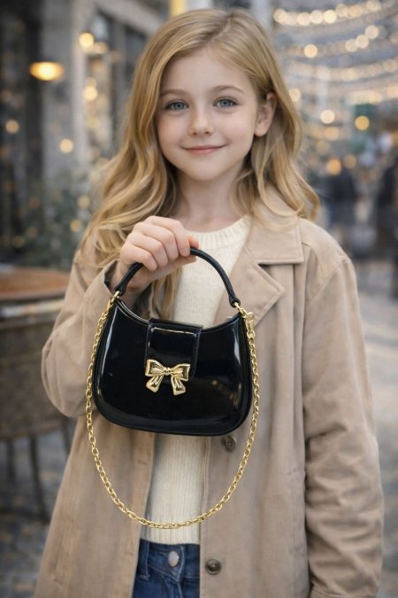 جزدان عيد أطفال سيليكون ببيونه